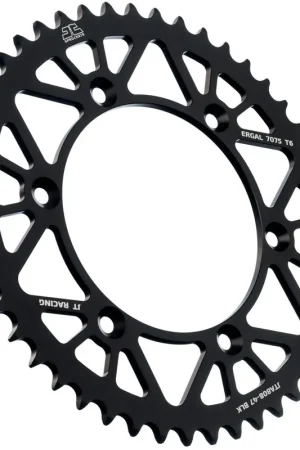 Voordeelprijs JT Sprockets - REAR RACELITE ALU 47T BLACK, 520 - Sprockets - Aluminium